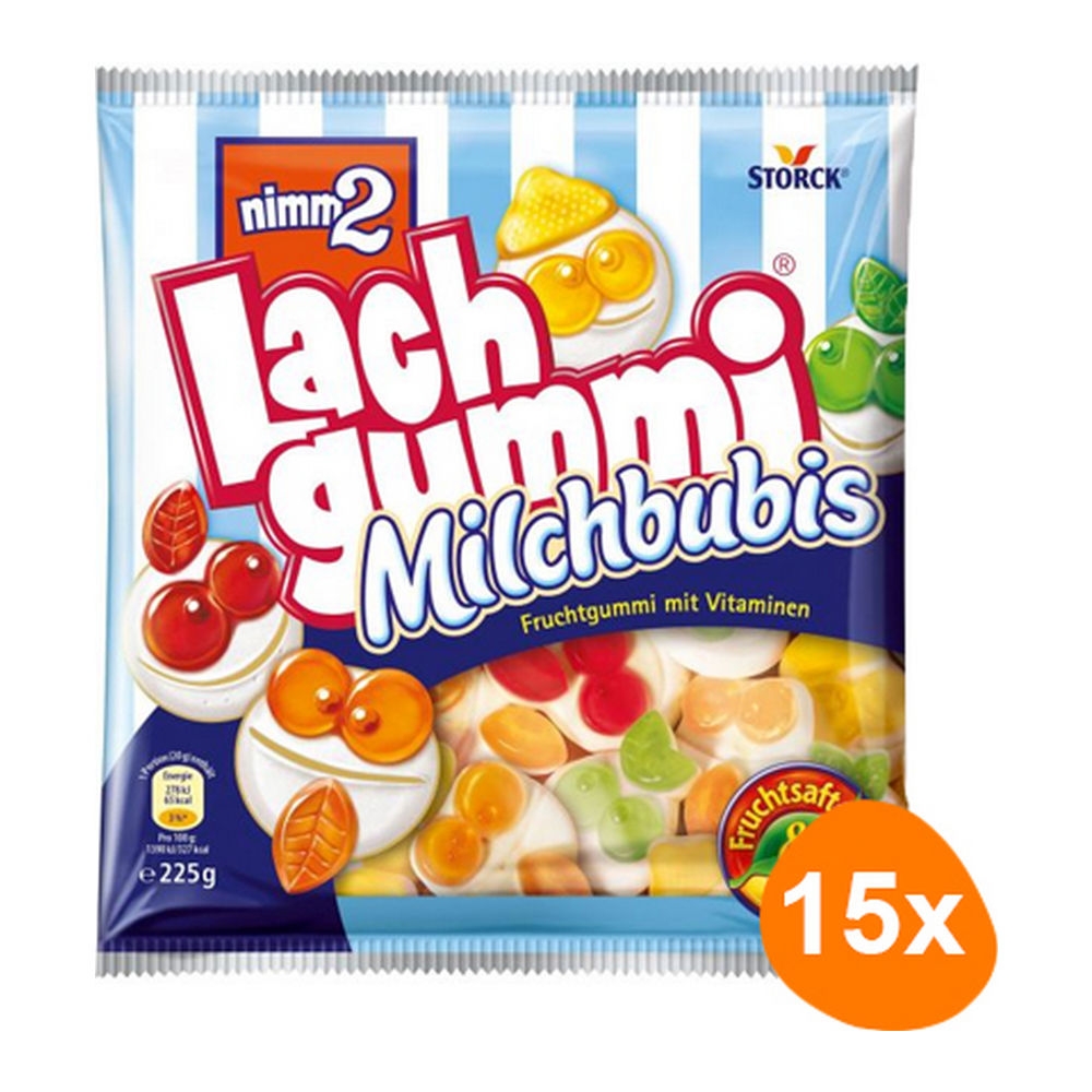 Nimm2 Lachgummi Melkbubis 15x 225g