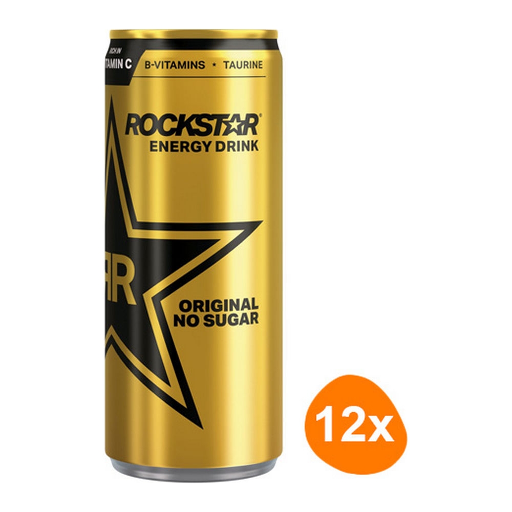 Rockstar Energy Drink Original No Sugar 12x 250ml