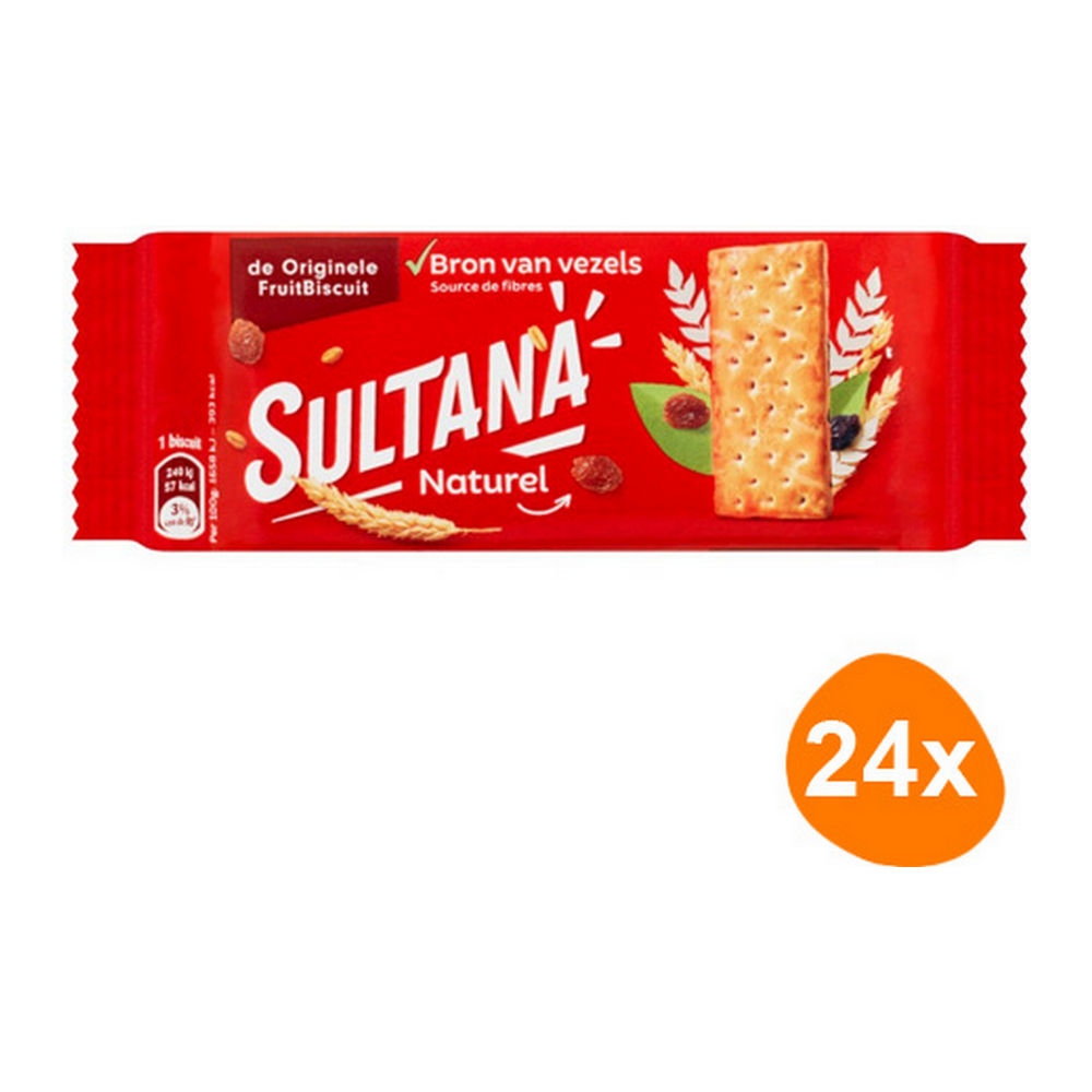 Sultana Fruit Biscuit Naturel 24x 3 stuks