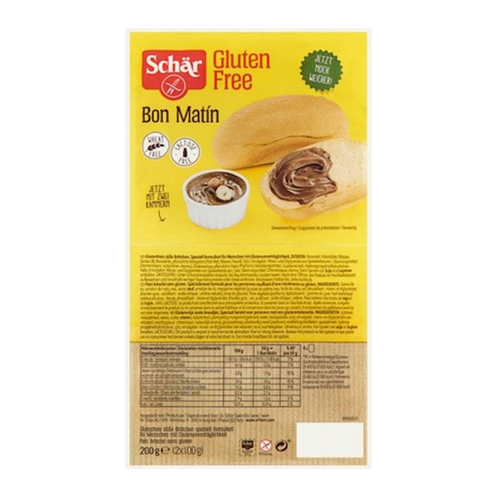 Schär Bon matin zoete broodjes 2 stuks