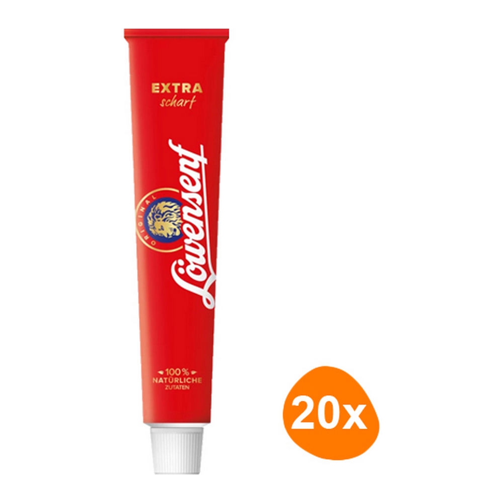 Löwensenf Mosterd Extra scherp 20x 100ml