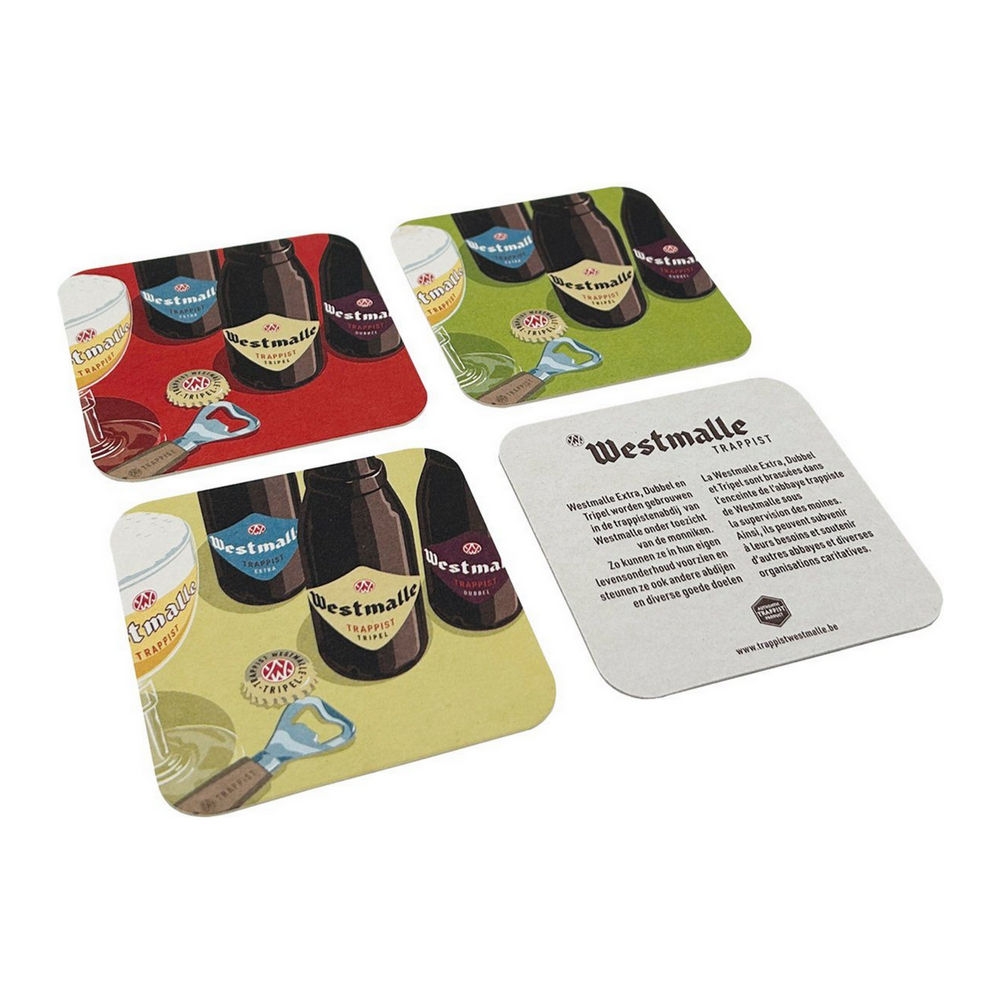 Westmalle - Bierviltjes - 4x 100 stuks afbeelding 1
