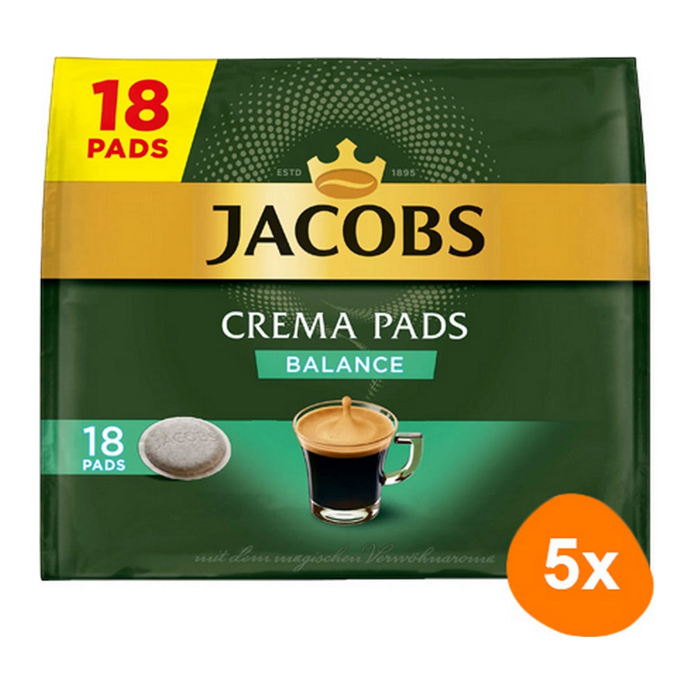 Jacobs - Crema Balance - 5x 18 pads