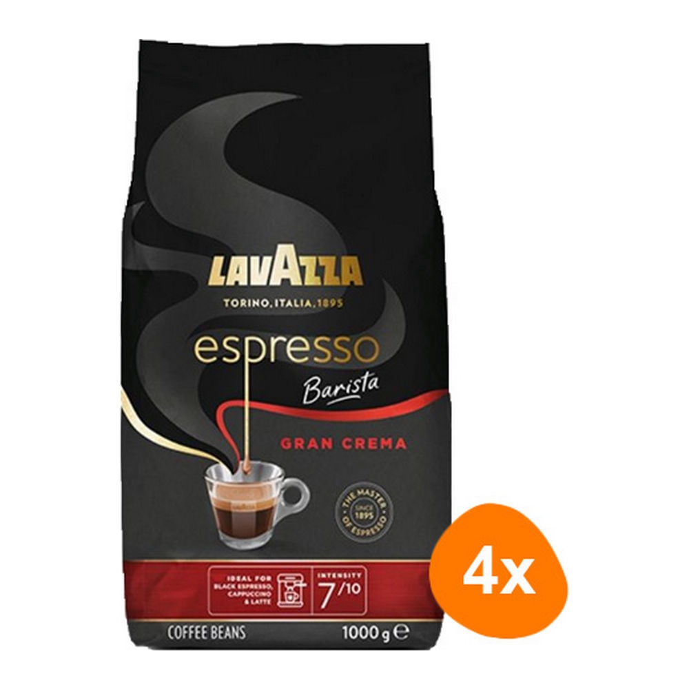Lavazza - Espresso Gran Cr�ma Caf� en Grains - 4 x 1kg