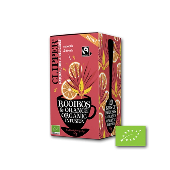 Clipper | Rooibos & Orange Bio | 4 x 20 stuks