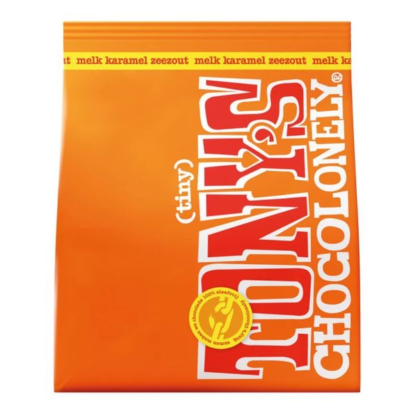 Tiny Tony's | Pouch Melk Karamel Zeezout | 6 x 135 gram