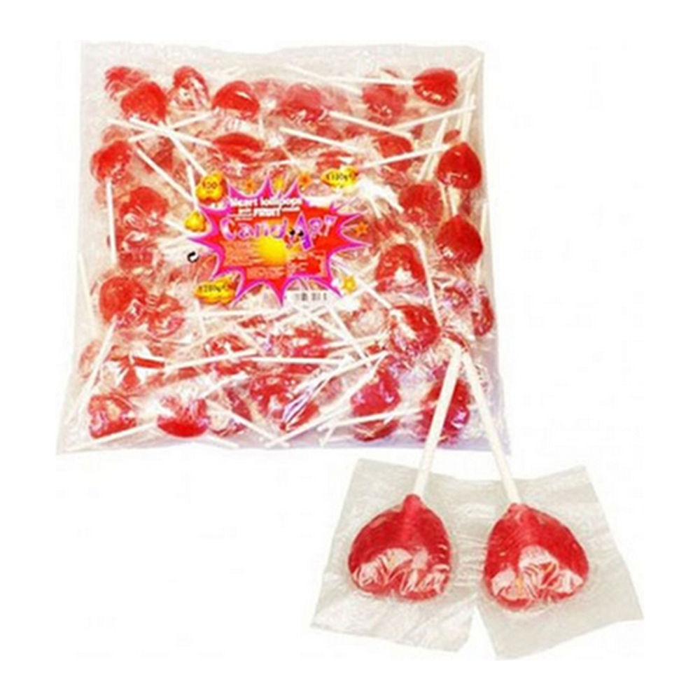 Candart Fun Hartjes Lollies 100 x 12 gram