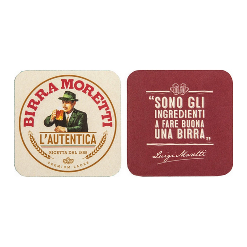 Birra Moretti - Viltjes - 4x 100 stuks afbeelding 1