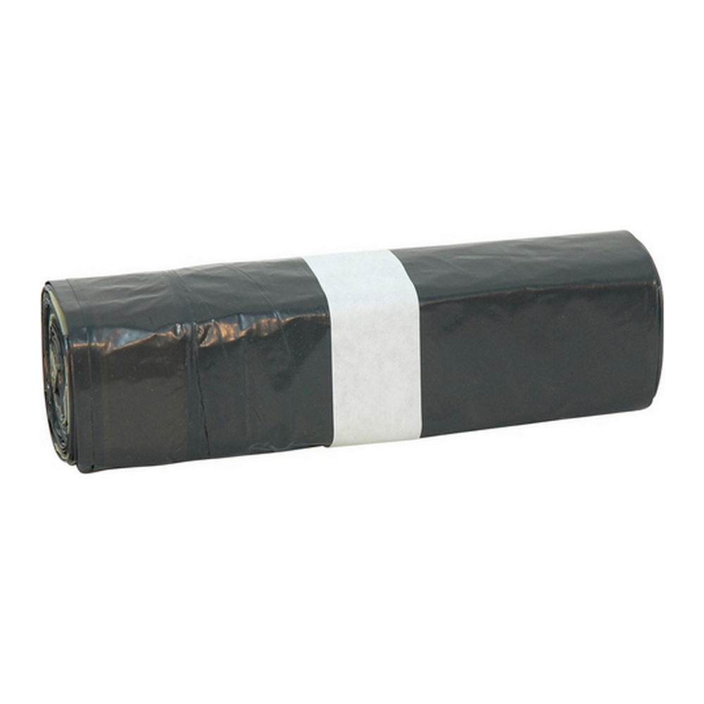 Afvalzak - 45/5x45cm Zwart Met Trekband T25 - 500 stuks afbeelding 1
