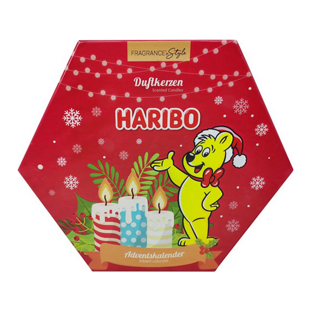 Haribo - Adventskalender Votieven en Theelichtjes Geurkaarsen
