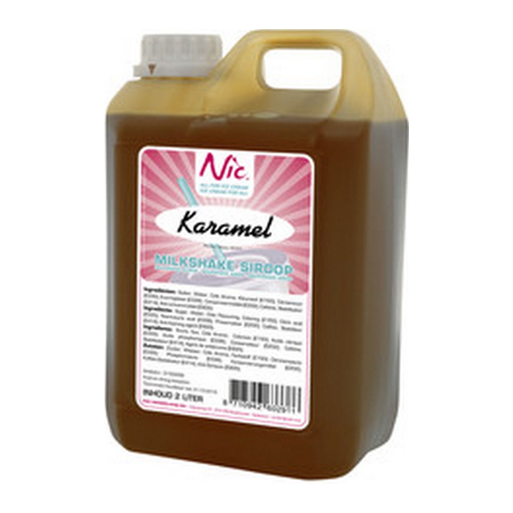 Nic - Milkshakesiroop Toffee Karamel - 2 liter