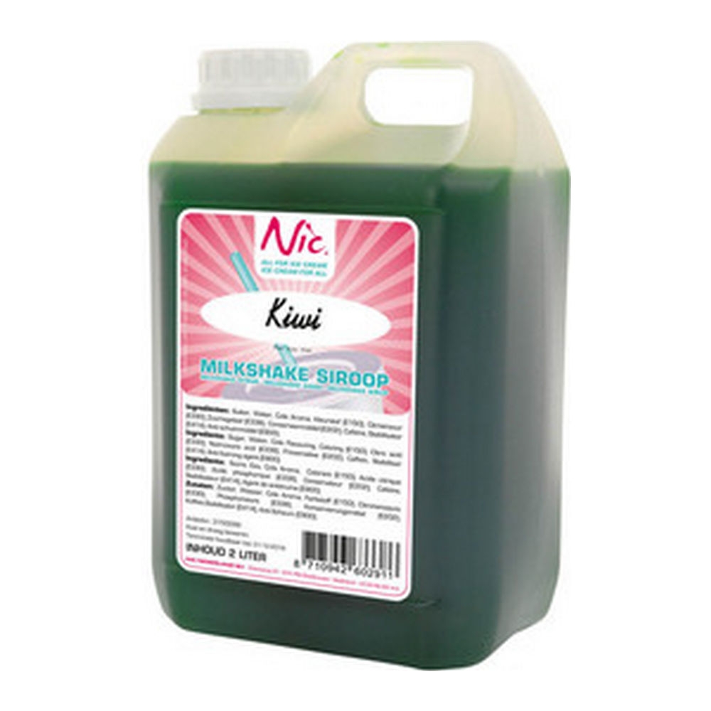 Nic - Milkshakesiroop Kiwi - 2 liter