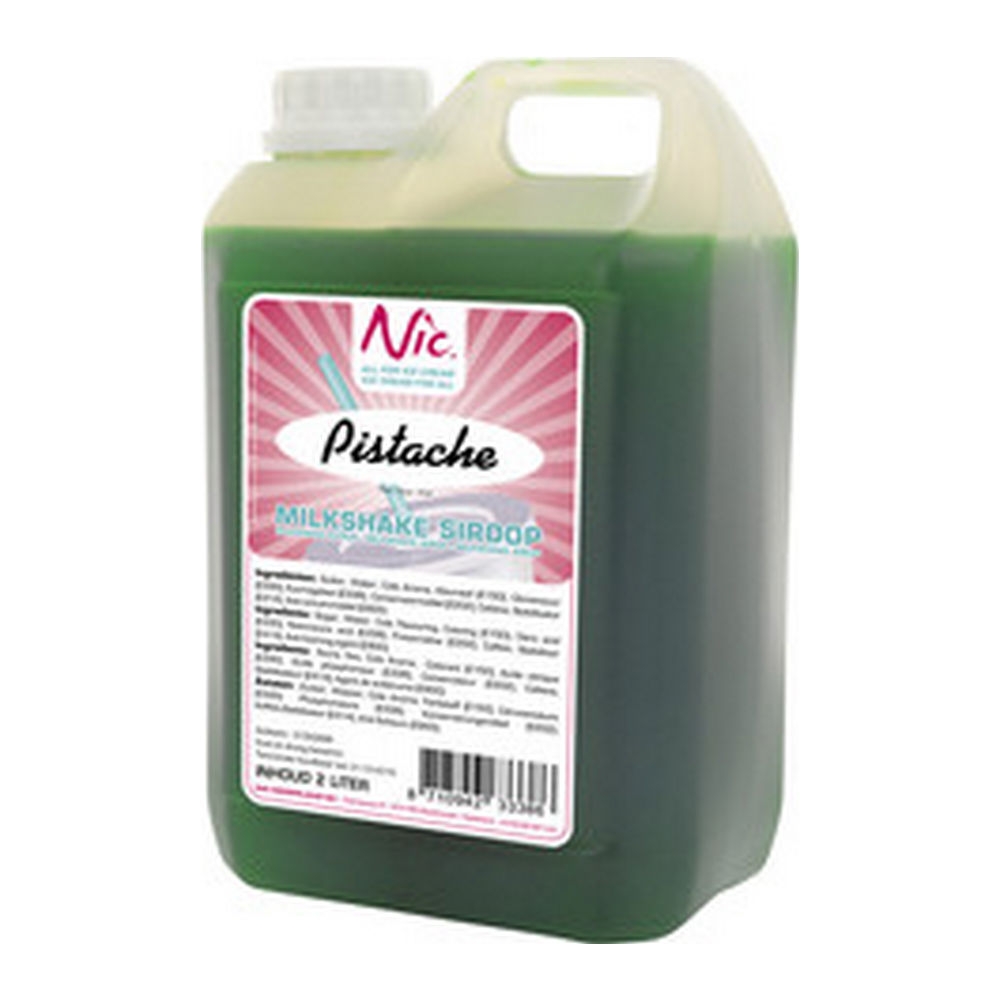 Nic - Milkshakesiroop Pistache - 2 liter