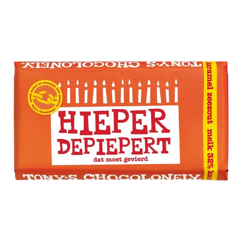 Tony's Chocolonely - Reep Melk Karamel Zeezout Crunch - 15x 135g
