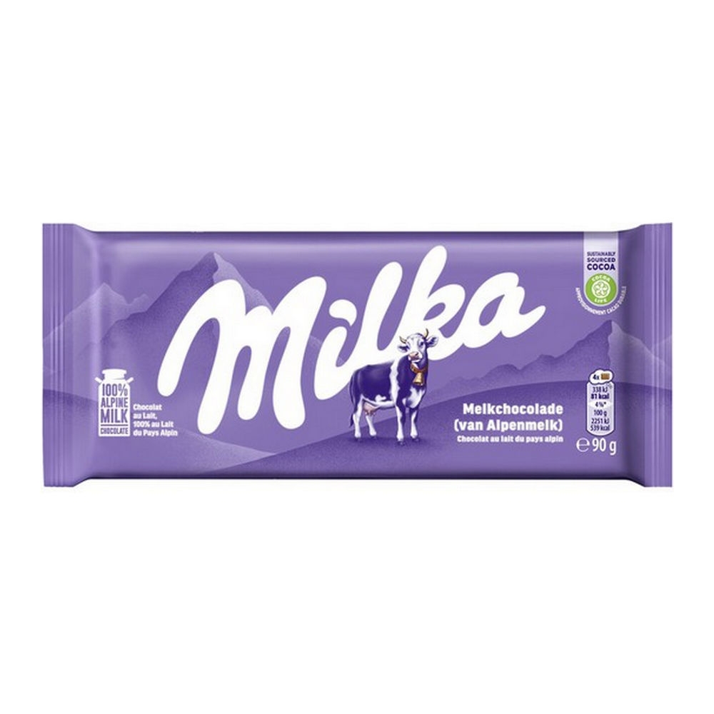 Milka Alpenmelk Flowpack 25x 90g