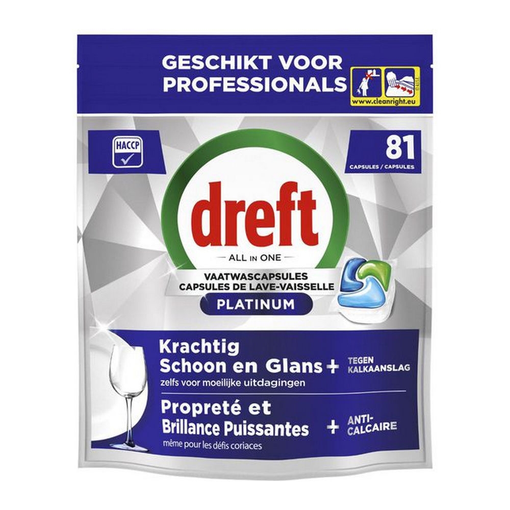 Dreft - Professional Vaatwasmiddel Platinum Regular - 81x