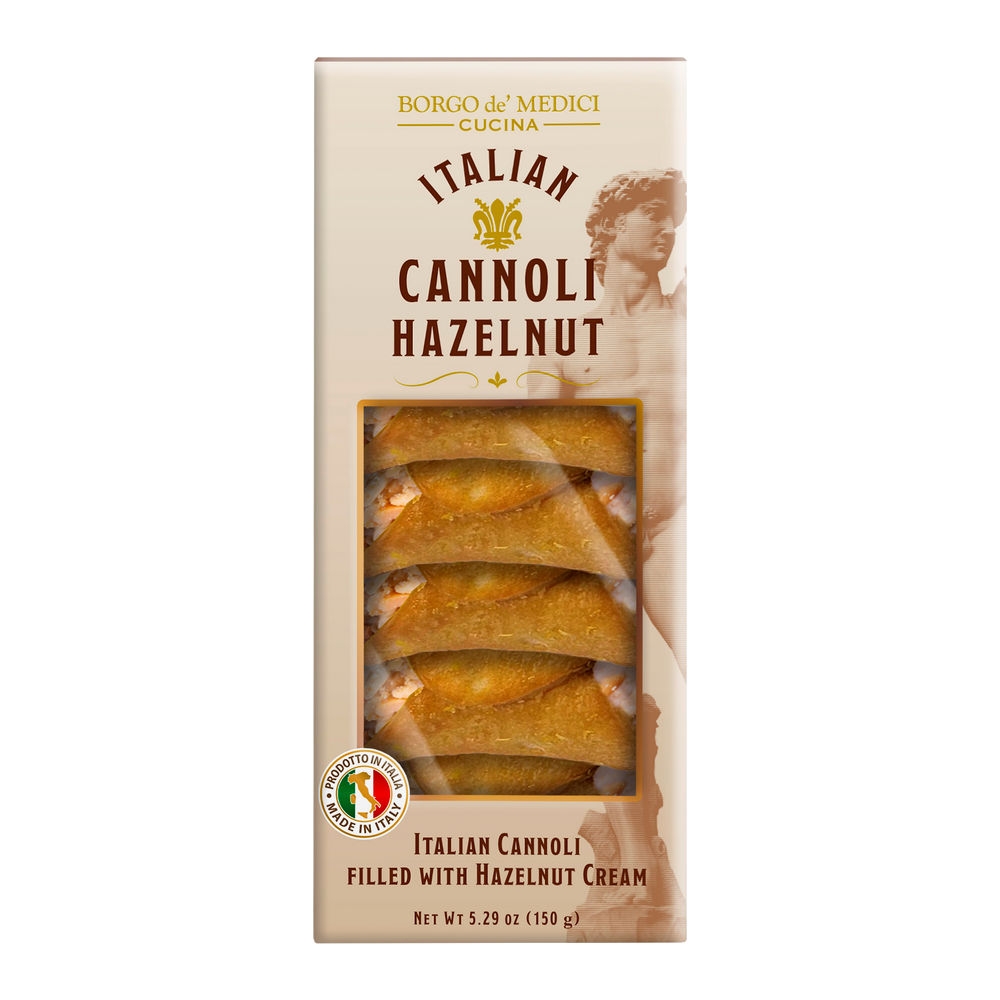 Borgo deapos Medici Cannoli Hazelnut Cream 8 x 150 gram