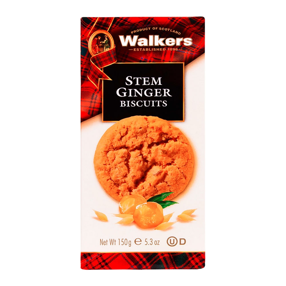Walkers Walkerapos s Stem Ginger Biscuits Doos 12 x 150 gram