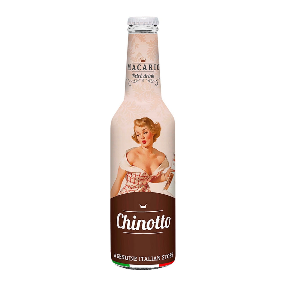 Macario Retro Drink Chinotto Dark Citrus Soda Fles 12 x 275 ml