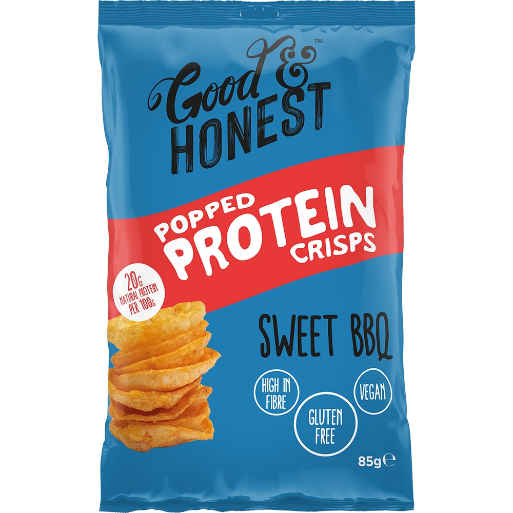 Good Honest Protein Crisps Sweet Bbq 8 x 85 gram