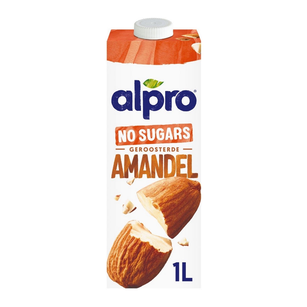 Alpro Amandeldrink No sugars Geroosterd 8x 1ltr