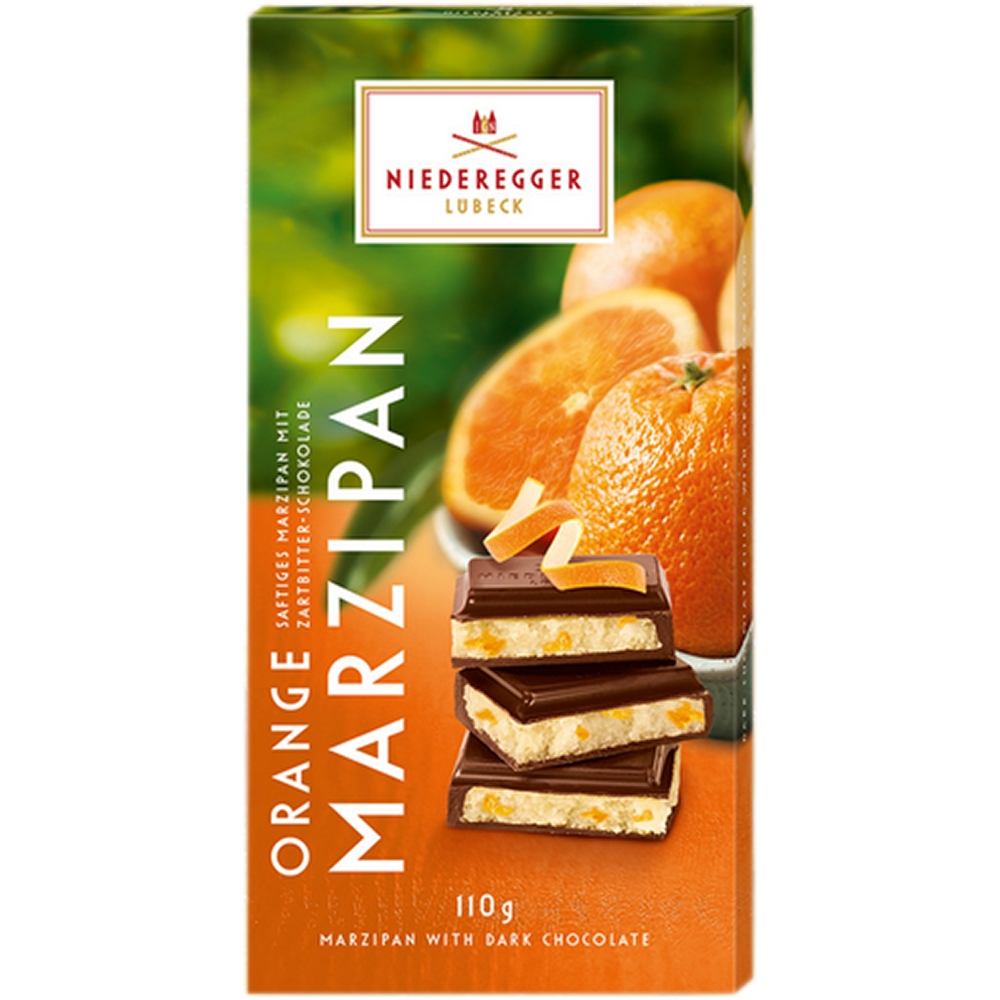 Niederegger Marsepein Sinaasappel 10 x 110 gram