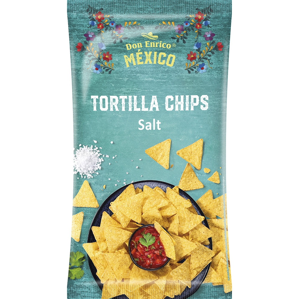 Don Enrico Tortilla Chips Salt Zak 10 x 175 gram