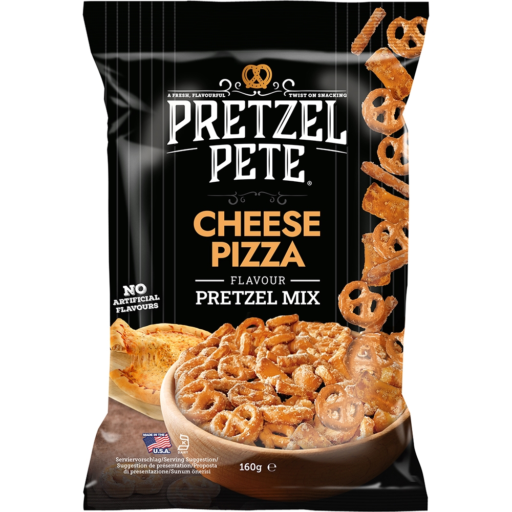 Pretzel Pete Cheese Pizza Pretzel Mix 8 x 160 gram