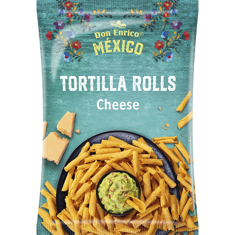 Don Enrico Tortilla Rolls Cheese Zak 12 x 125 gram