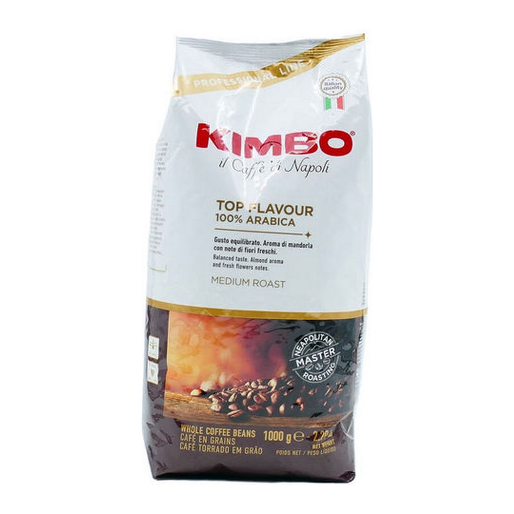 Kimbo Top Flavour 100 Arabica Bonen 6x 1000g