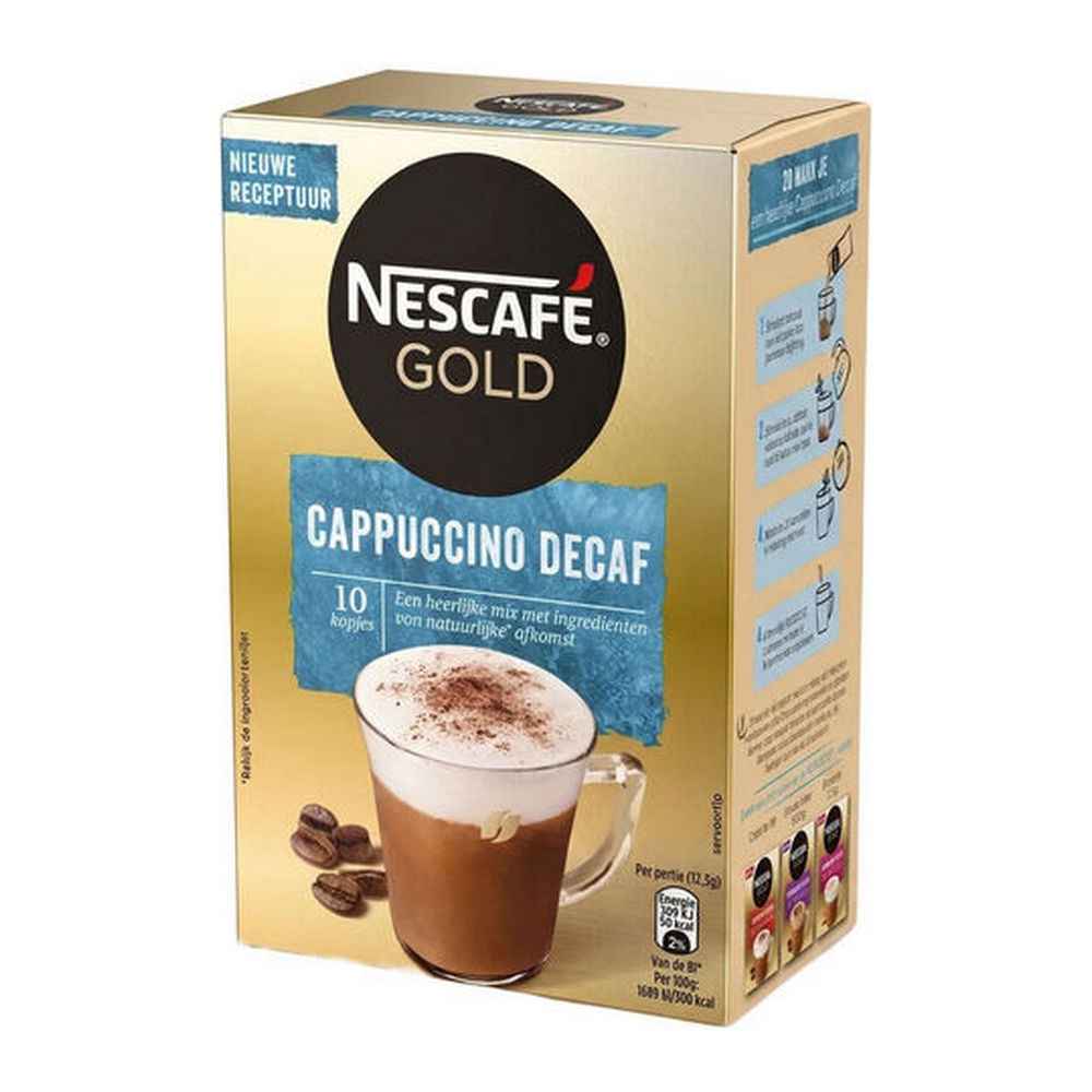 Nescafe Gold Cappuccino Cafeinevrij Sachets 6x 125g