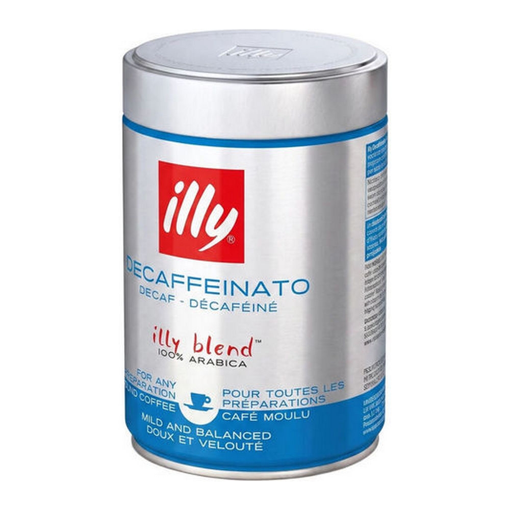 Illy Decaffeinato Gemalen 12x 250g