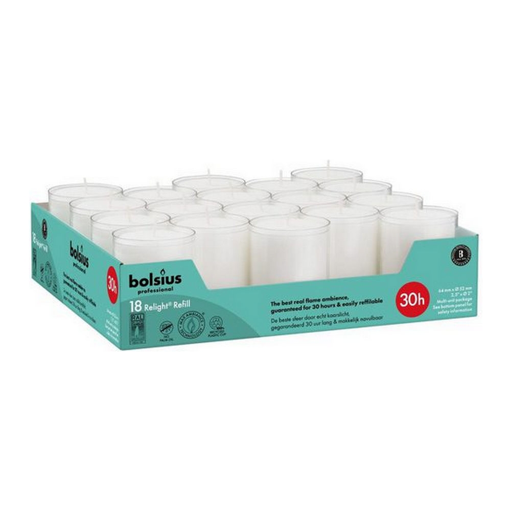 Bolsius  Relight 30 Uur Transparant - 4x 18x