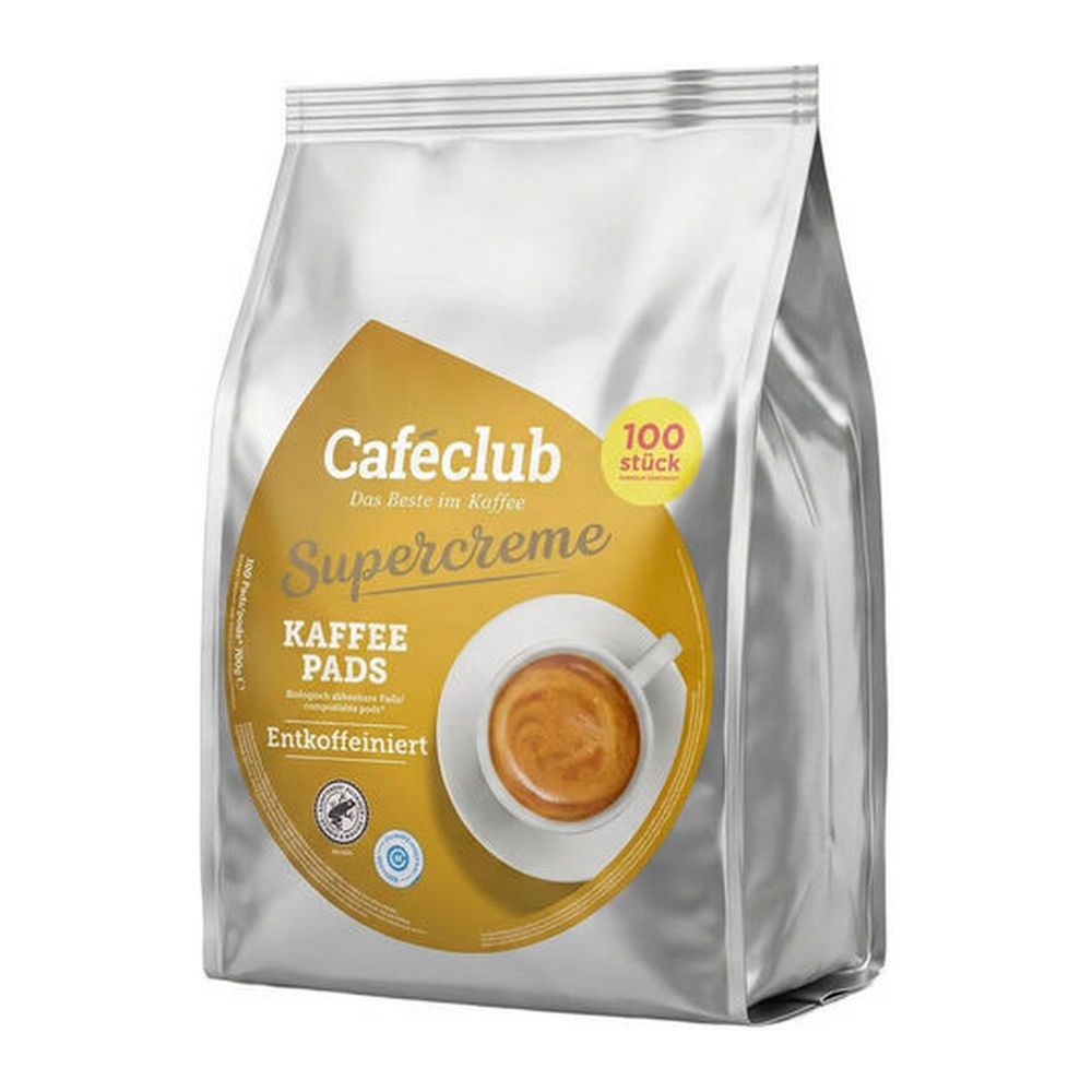 Cafeclub Supercreme Mega Entkoffeiniert 8x 100pads