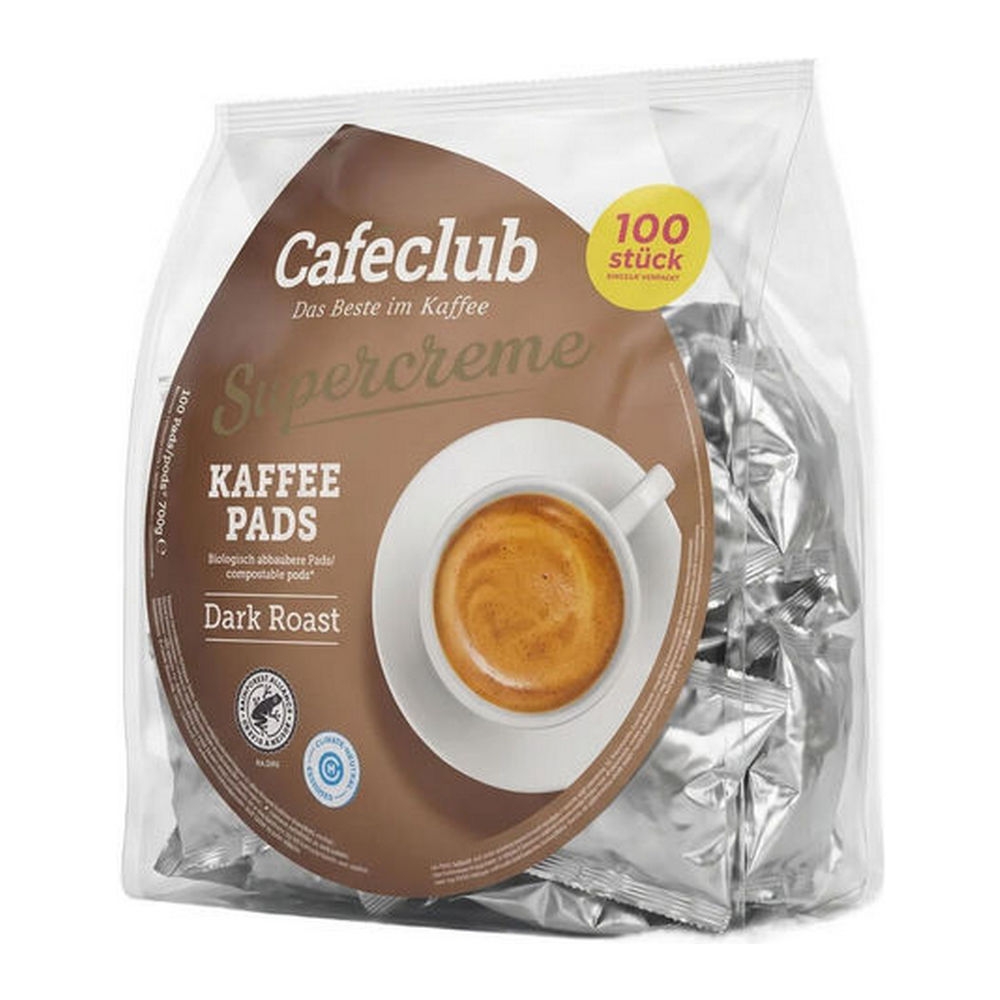 Cafeclub Supercreme Mega Dark Roast 8x 100pads