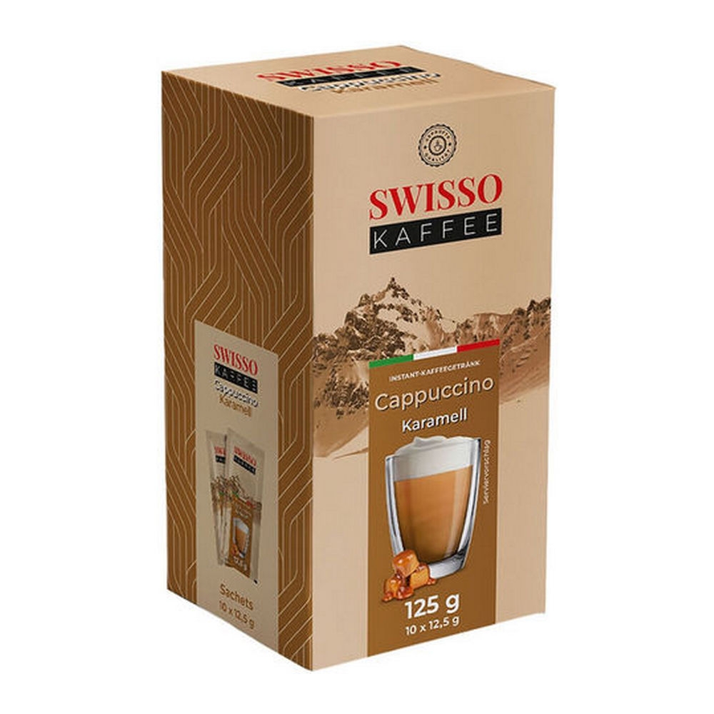 Swisso Koffie Cappuccino Karamel 10x 10sachets
