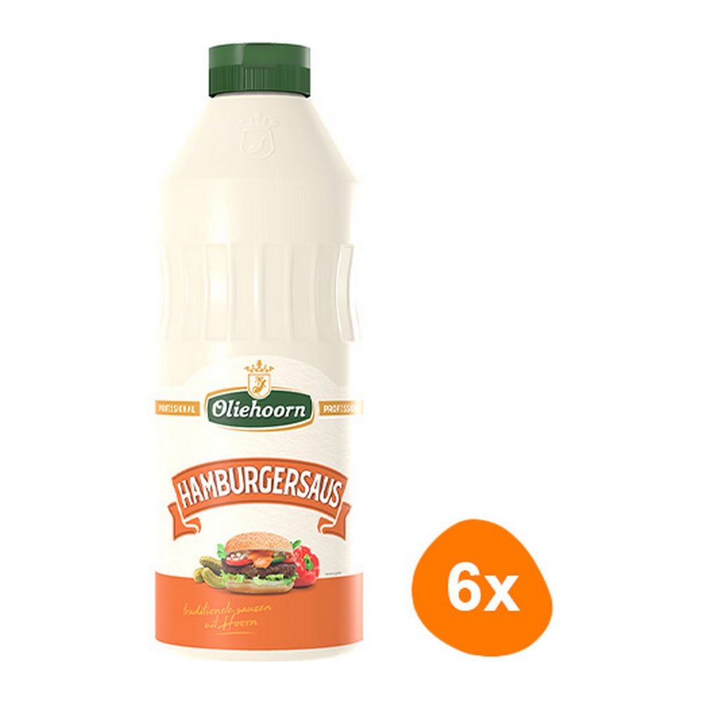 Oliehoorn Hamburgersaus 6x 900ml