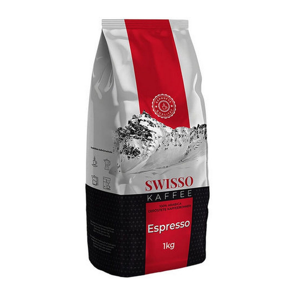 Swisso Koffie Espresso Bonen 8x 1kg