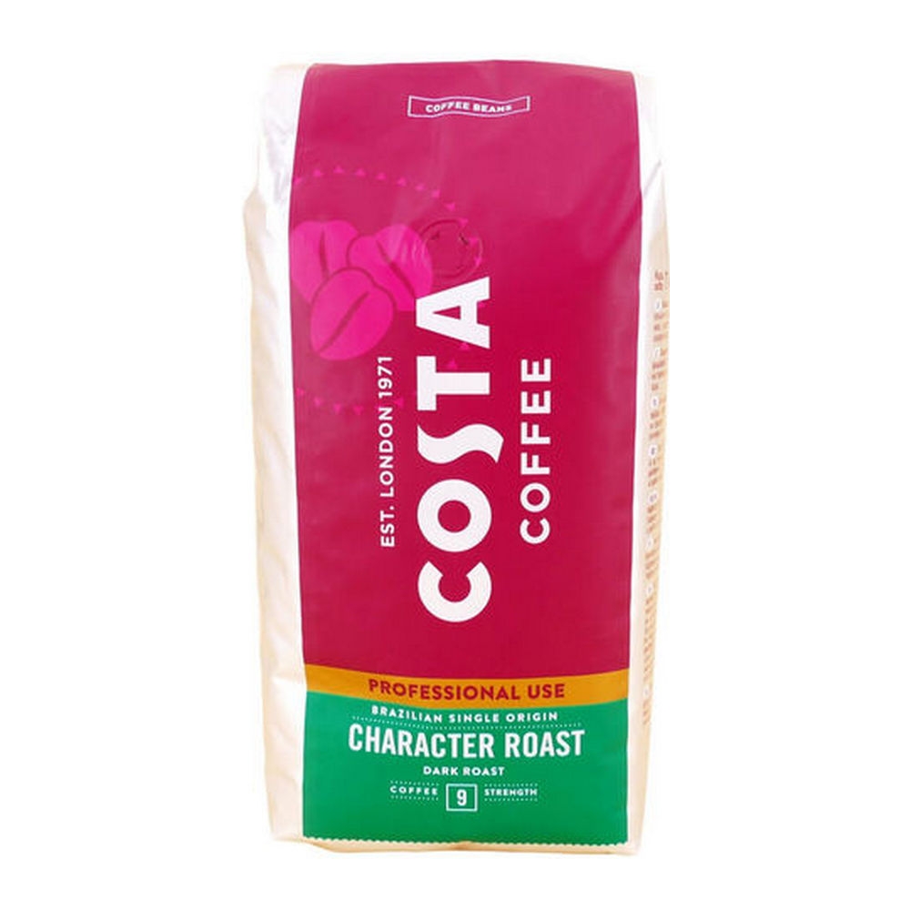 Costa Coffee  Char Roast Brazilian Bonen - 6x 1000g