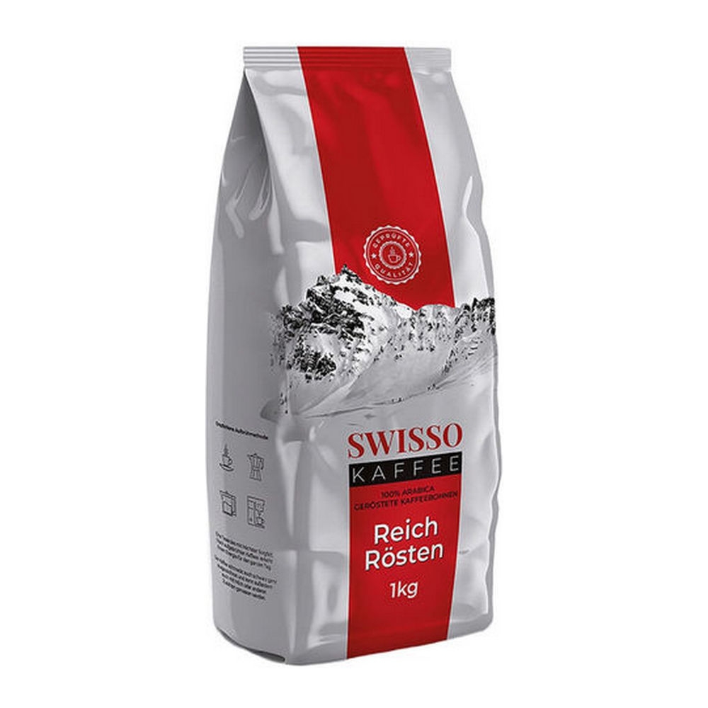 Swisso Koffie Vol Gebrand Bonen 8x 1kg