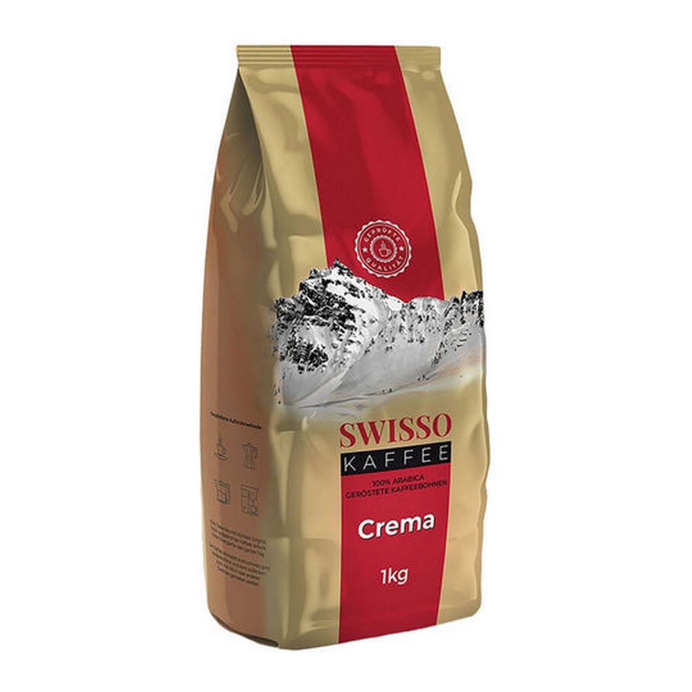 Swisso Koffie Crema Bonen 8x 1kg