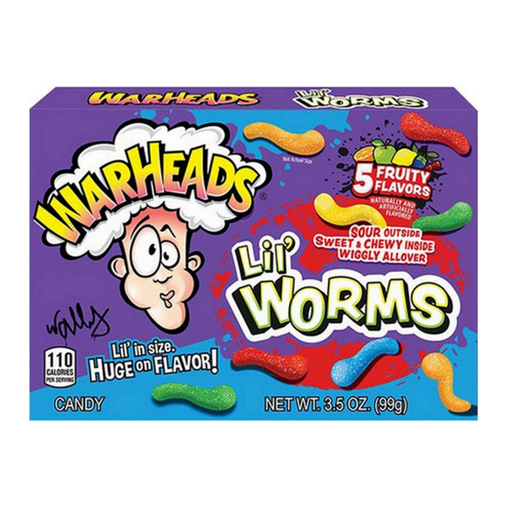 Warheads - Lil Worms - 12 x 99 gram