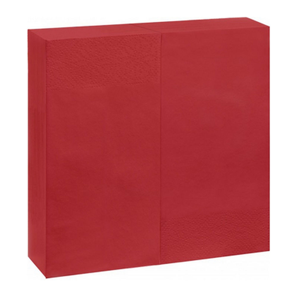 Servetten 2-laags - 1/8 vouw - Rood - 40x40cm - 32x50 stuks
