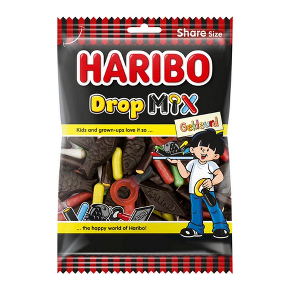 Haribo - Gekleurde Dropmix - 12 x 250 gram