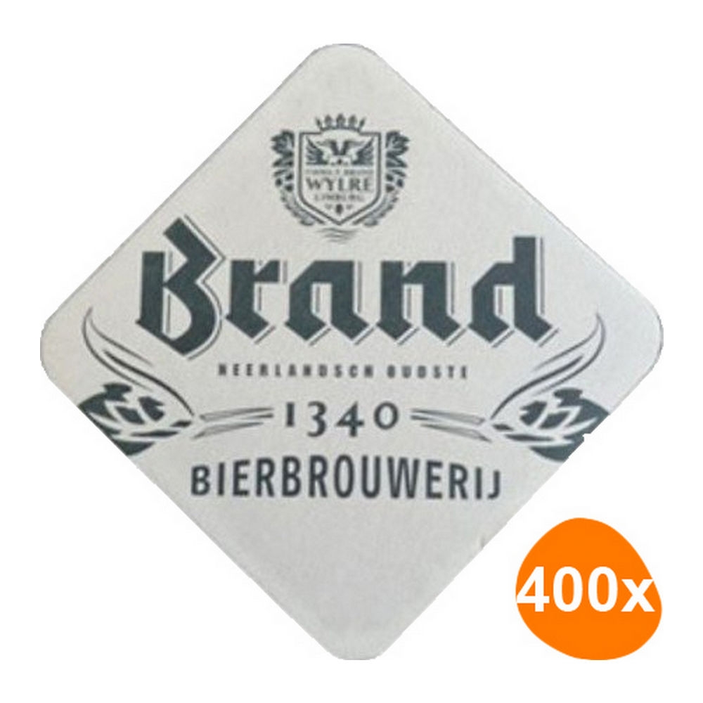 Brand - Bierviltjes - 400 stuks (4x 100 stuks) afbeelding 1