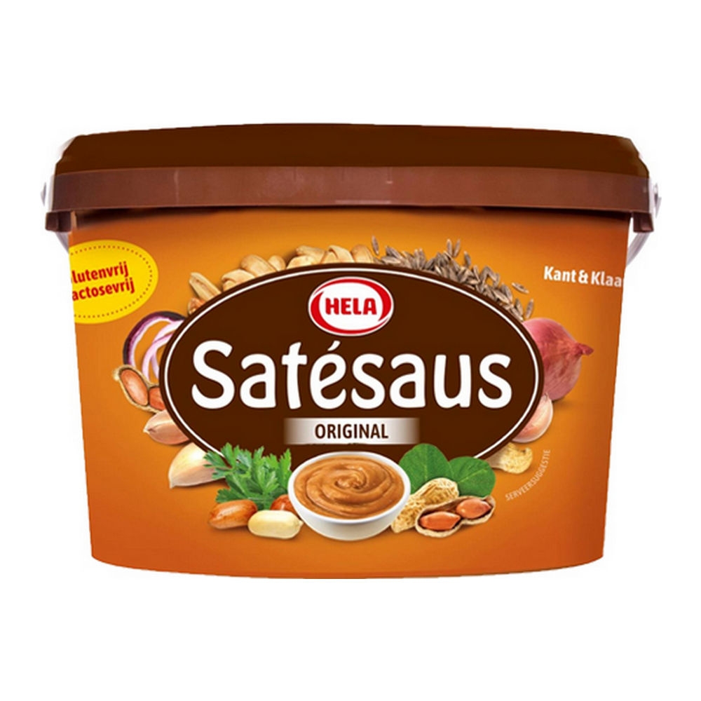 Hela Satésaus Original Kant en klaar 3 3 kg