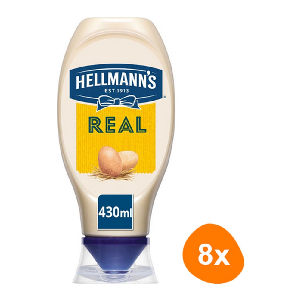 Hellmannapos s Real Mayonaise 8x 430ml