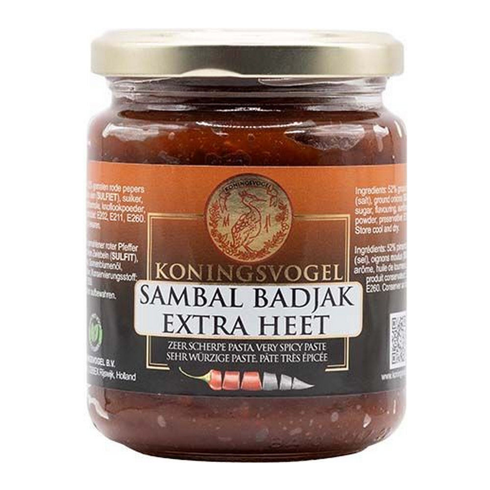Koningsvogel Sambal Badjak Heet 280g