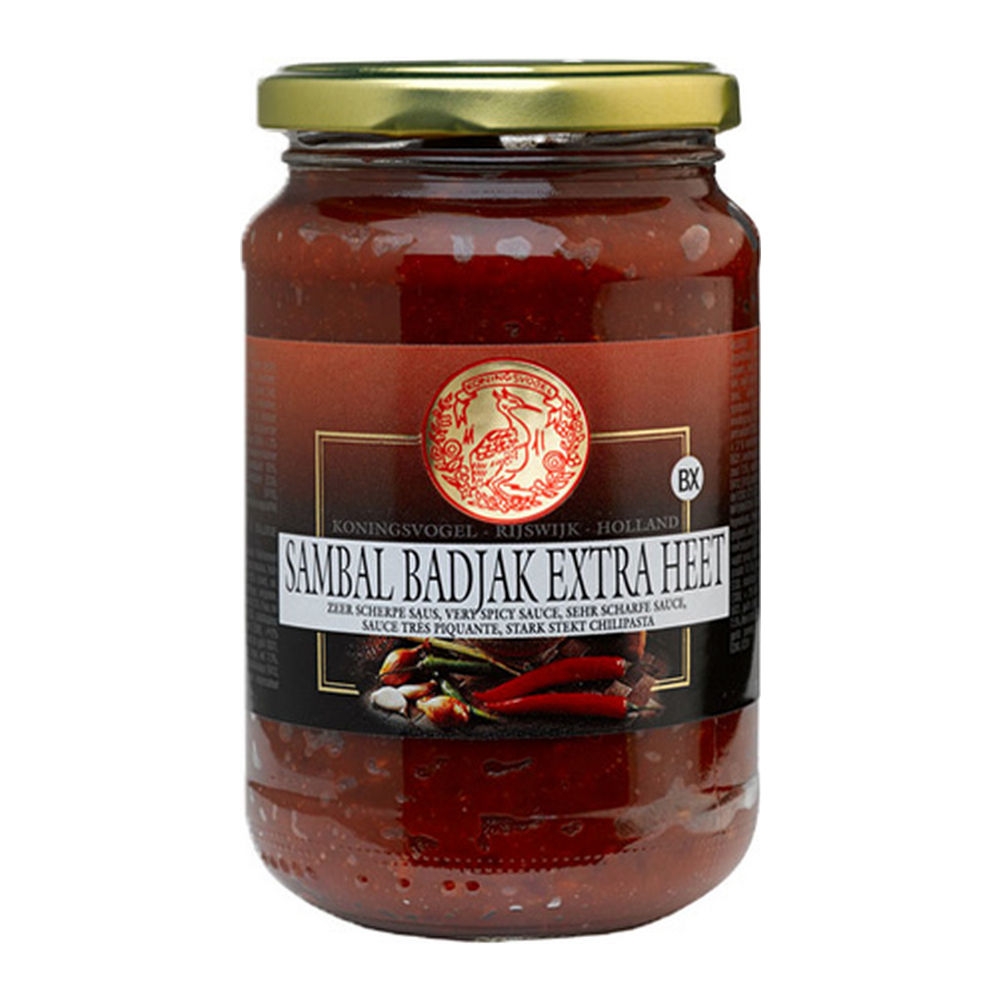 Koningsvogel Sambal Badjak Heet 375g