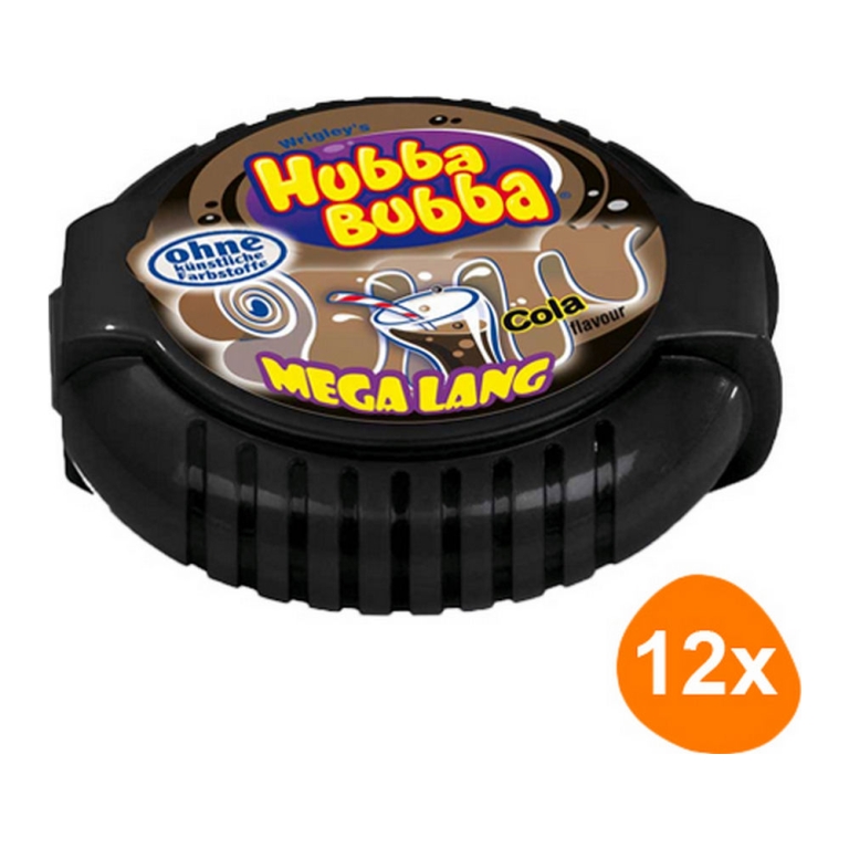 Wrigley's - Hubba Bubba Mega Long Cola - 12 Stuks